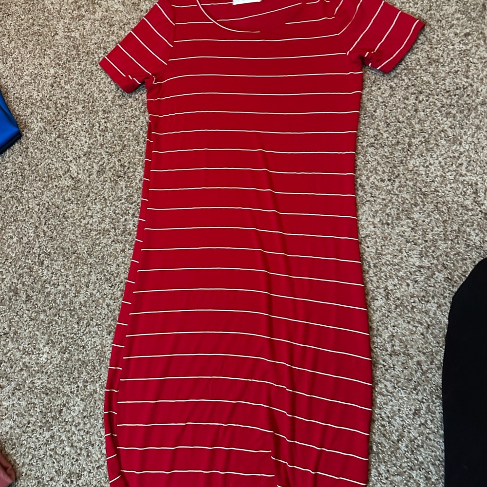 Red Striped Dress
